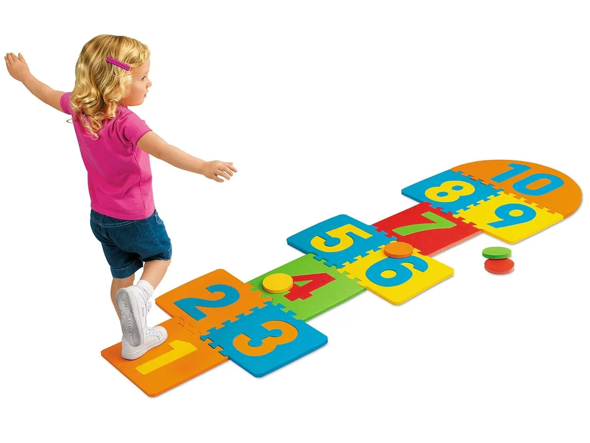 Heavy-Duty Hopscotch Puzzle Mats - US 7936