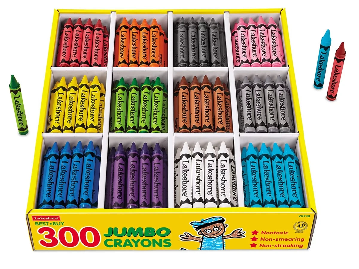 Best-Buy Jumbo Crayons - 12-Color Box - US 1677