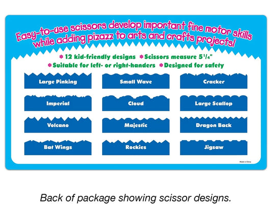 Crinkle-Cut Craft Scissors - Set of 12 - US 9692