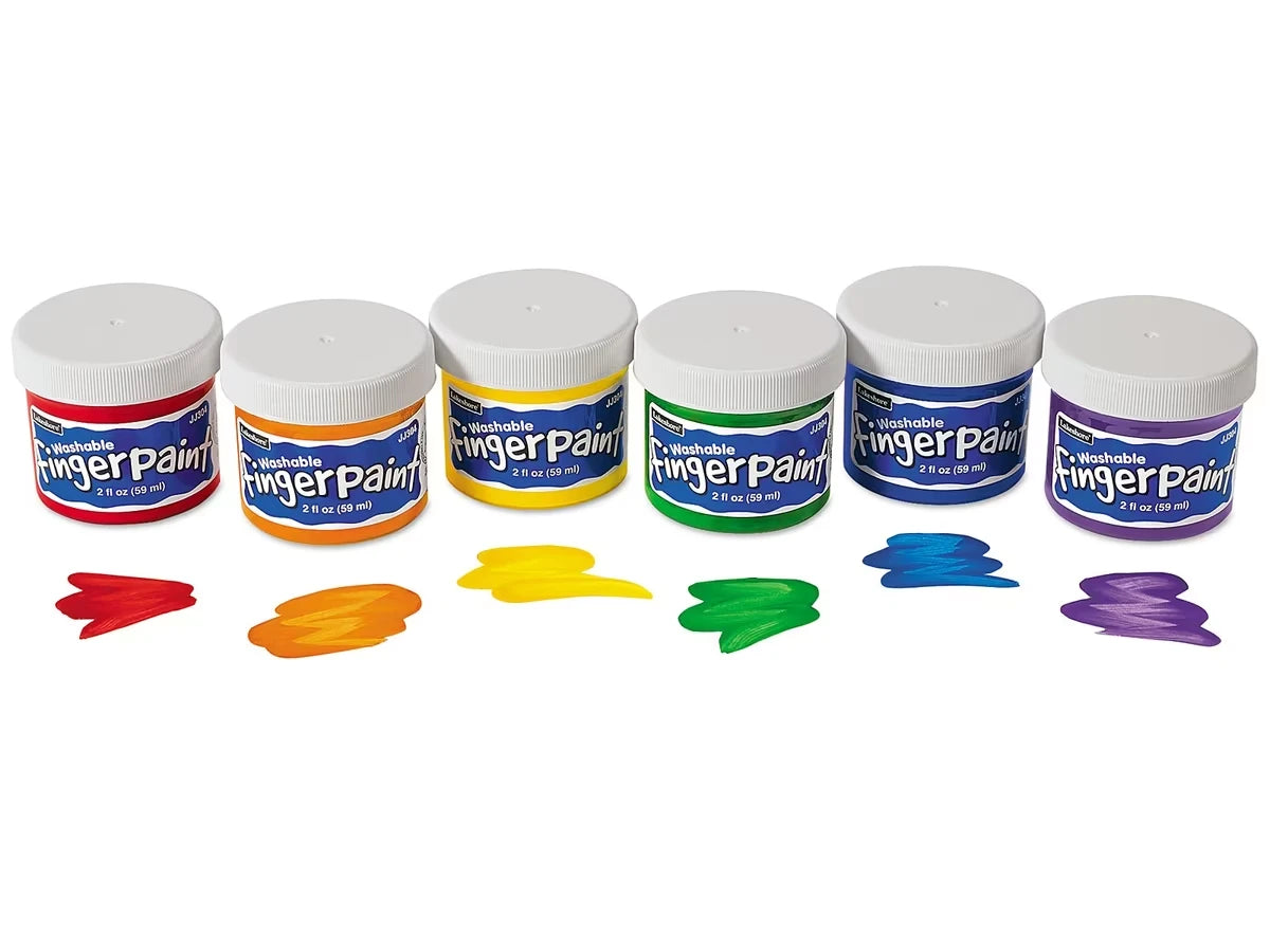 Washable Fingerpaint - Set of 6 - US 3680