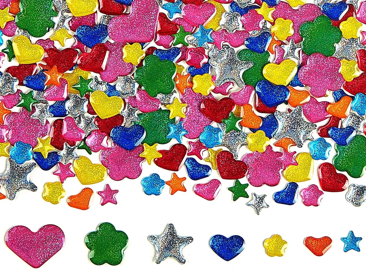 Easy-Stick Glitter Shapes - US 2139