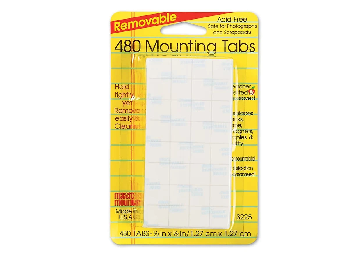 Removable Mounting Tabs - Set of 480 - US 3849