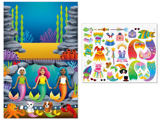 Fashion Friends Dress-Up Reusable Sticker Pad - US 6753