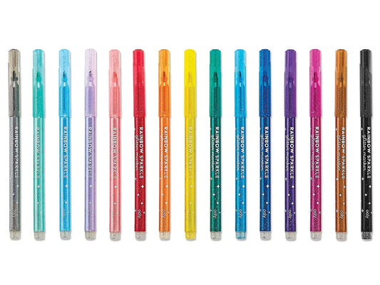 Rainbow Sparkle Glitter Markers - Set of 15 - US 1521