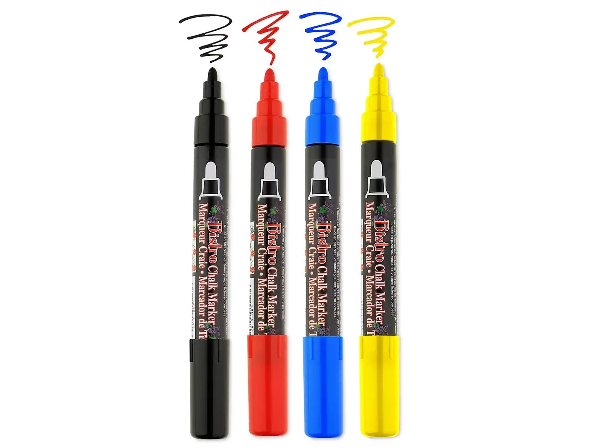 Wet-Erase Chalk Markers - Set of 4 - US 9990