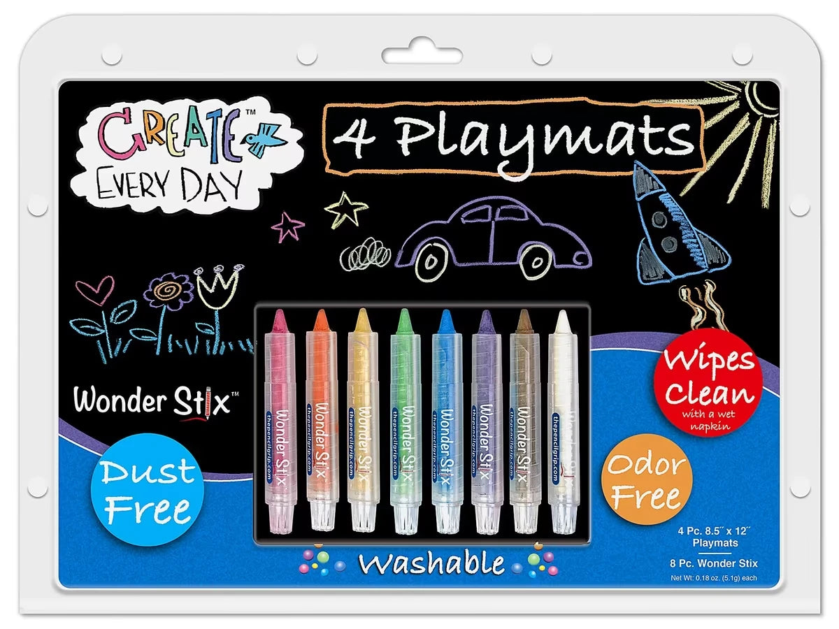 Wonder Stix™ Write & Wipe Place Mat Kit - US 8227