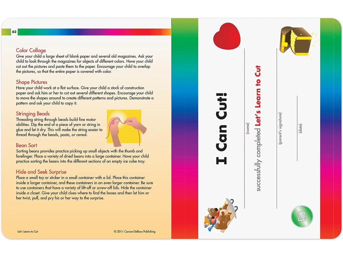 Spectrum® Let’s Learn to Cut Workbook - US 6526