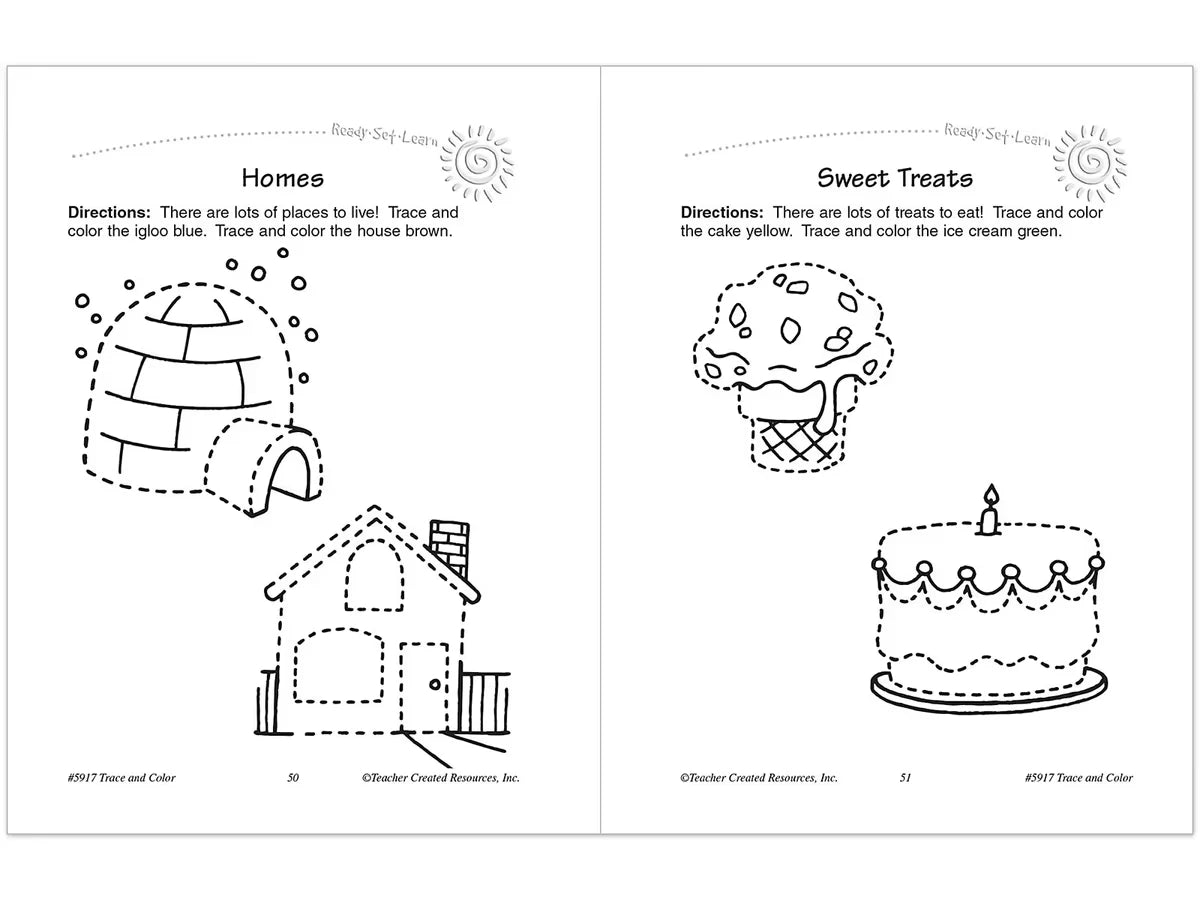 Trace & Color Activity Book - US 1475