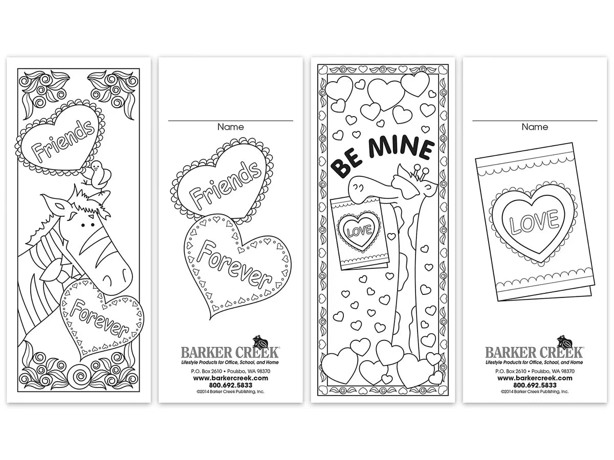 Design-Your-Own Valentine’s Day Bookmarks - US 3969