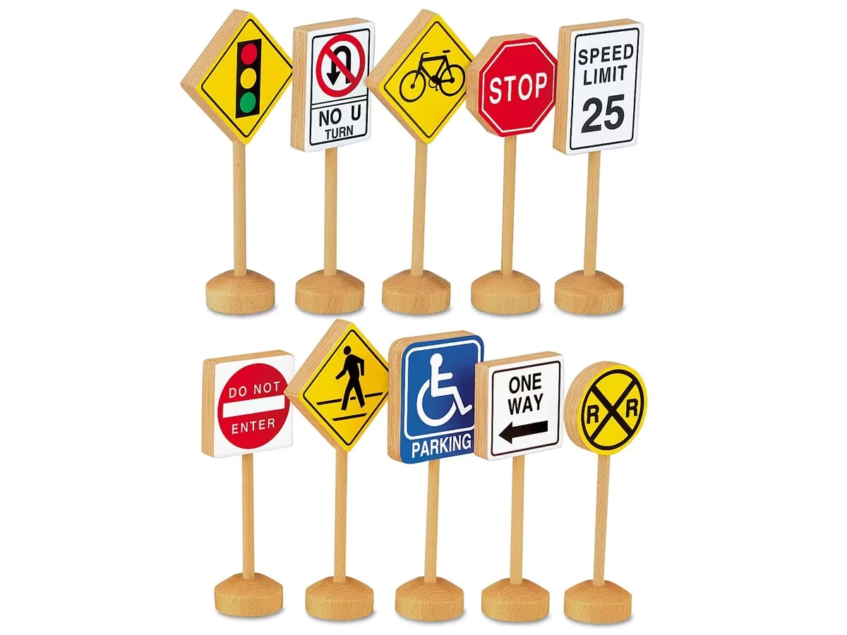 Block Play Traffic Signs - US 7547