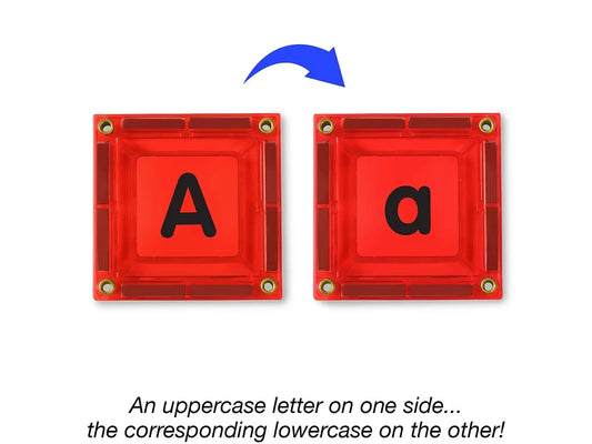 Double-Sided Magnetic Phonics Tiles - US 3985