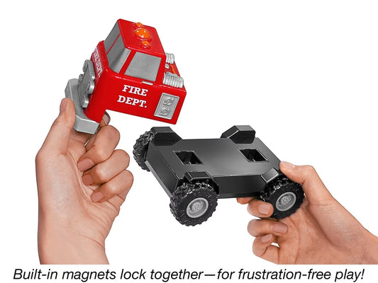 Build-A-Truck Magnetic Fire & Rescue Vehicles - US 7375