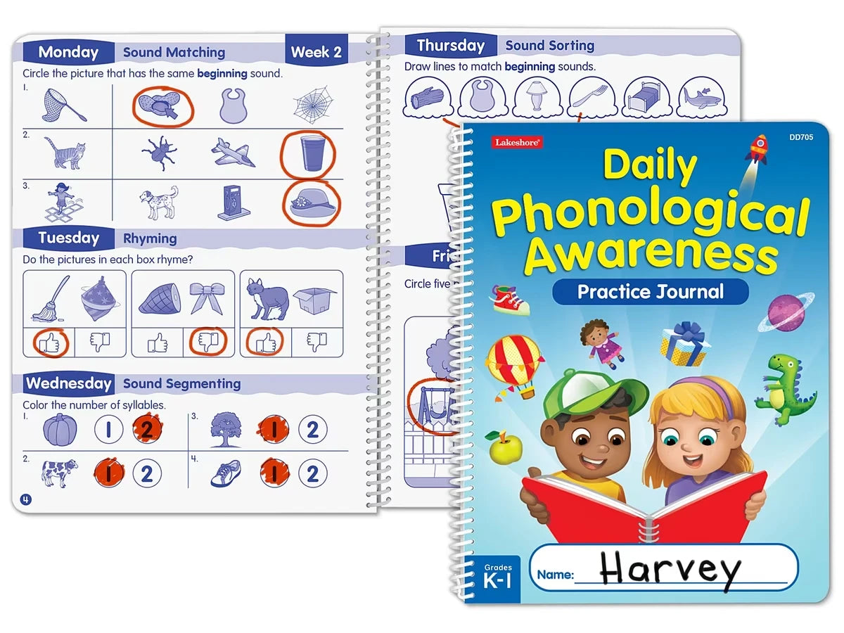 Daily Phonological Awareness Practice Journal - US 4475