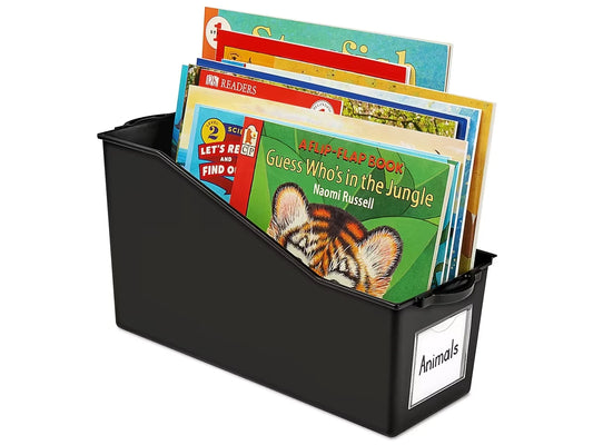 Black Connect & Store Book Bins - US 6462