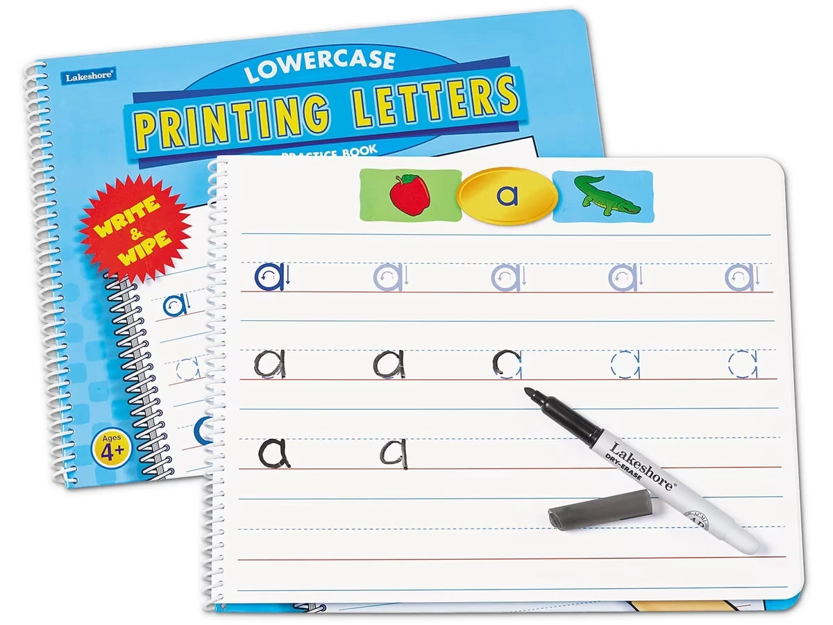 Printing Letters Practice Book - Lowercase - US 3622
