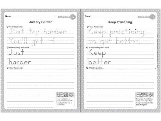 Handwriting Practice Workbook - Gr. 2-3 - US 2000