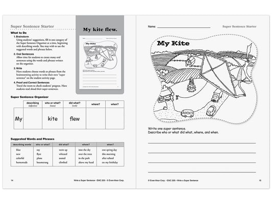 Write a Super Sentence Workbook - US 5171