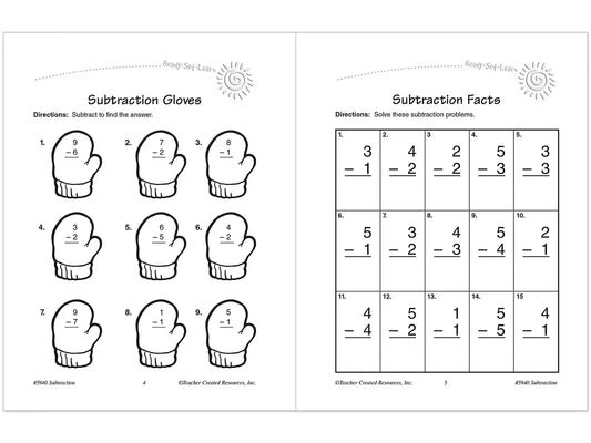 Subtraction Workbook - US 8707