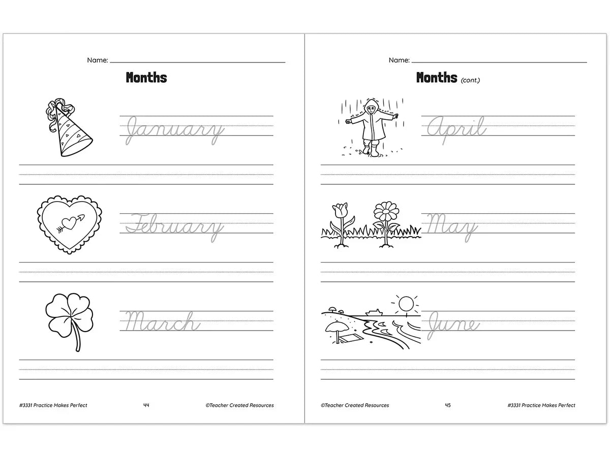 Cursive Writing Practice Workbook - US 3296