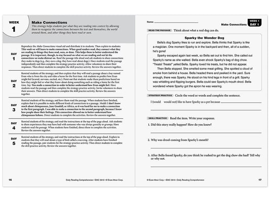 Daily Reading Comprehension Activities Workbook - Gr. 3 - US 6795