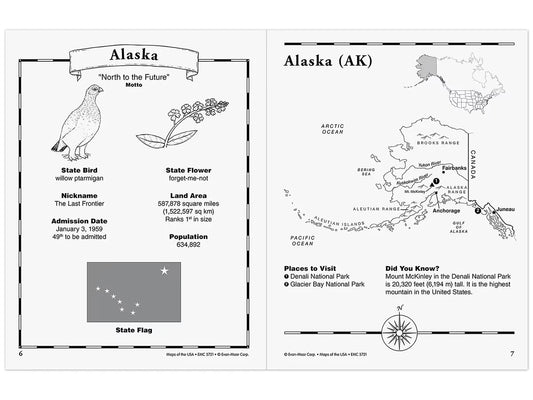 Maps of the USA Workbook - US 2638