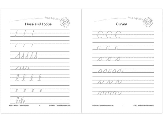 Modern Cursive Writing Practice Workbook - US 5001