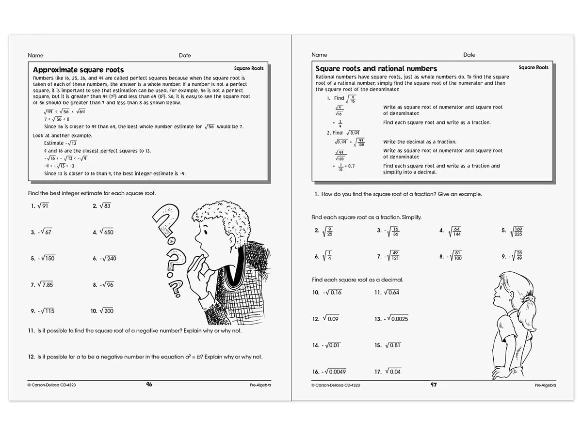 Pre-Algebra Skills for Success Workbook - US 8546