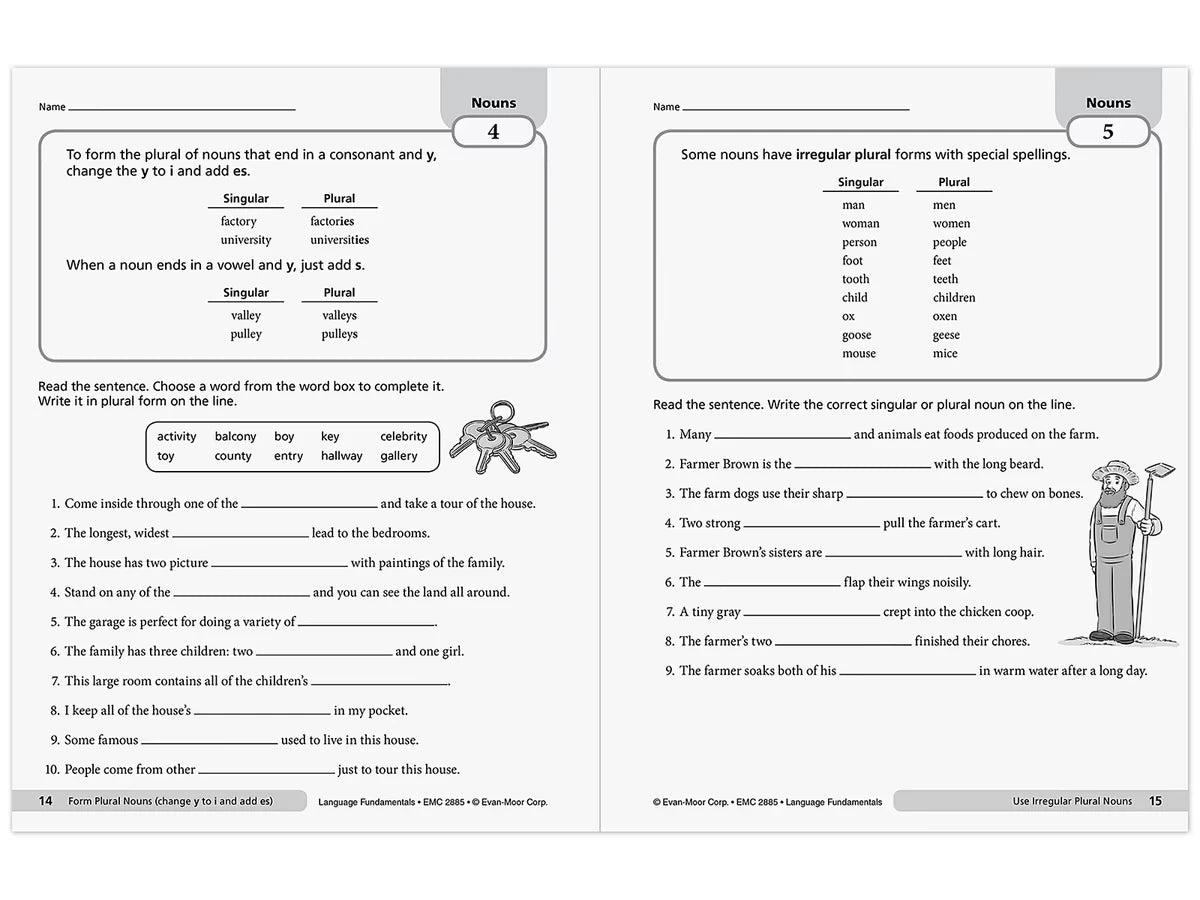 Language Fundamentals Activities Workbook - Gr. 5 - US 5871
