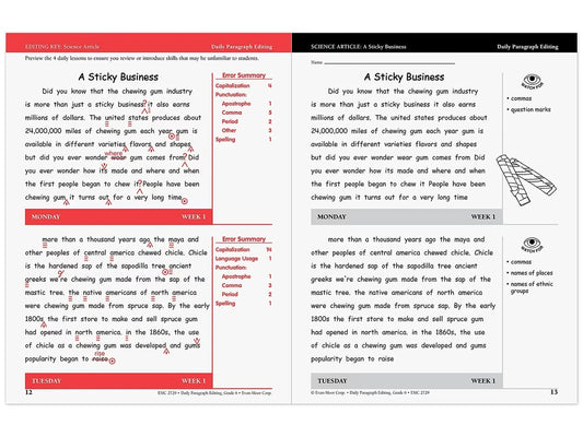 Daily Paragraph Editing Workbook - Gr. 6 - US 2105