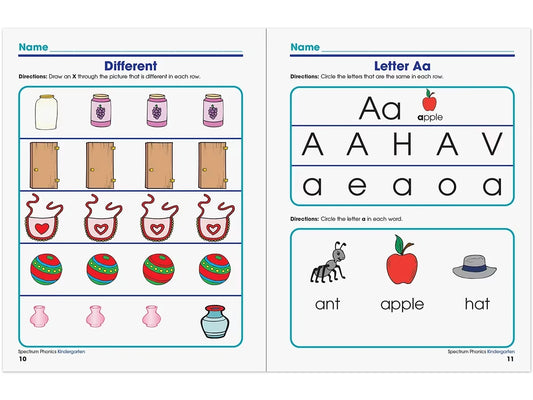 Spectrum® Phonics Workbook - Kindergarten - US 3253