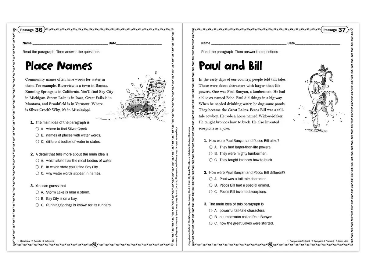 Comprehension Skills Workbook - Gr. 3 - US 4373