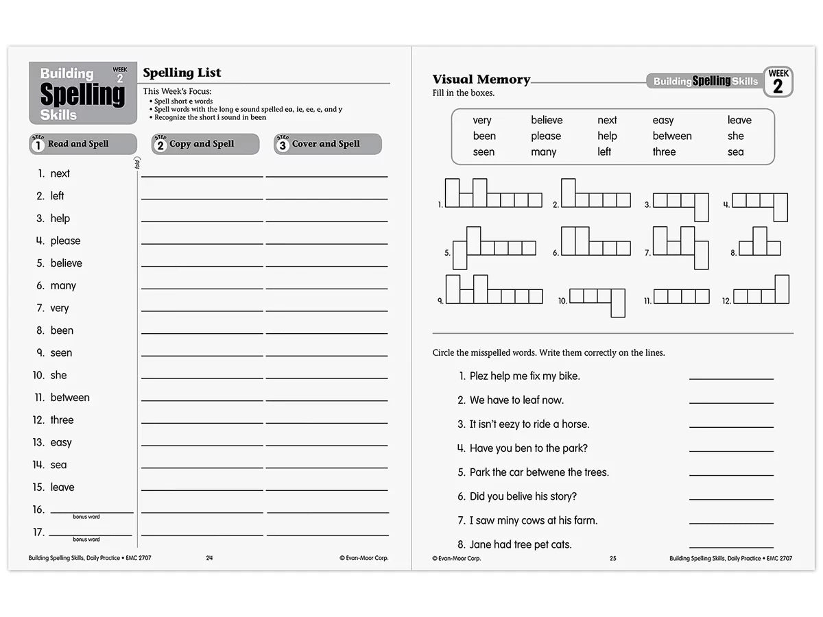 Building Spelling Skills Workbook - Gr. 3 - US 2342