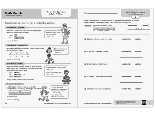 Math Fundamentals Workbook - Gr. 4 - US 3331