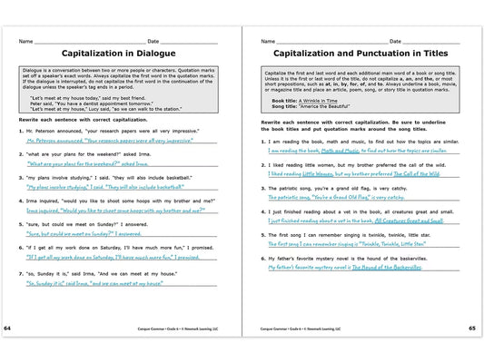 Conquer Grammar Workbook - US 3833