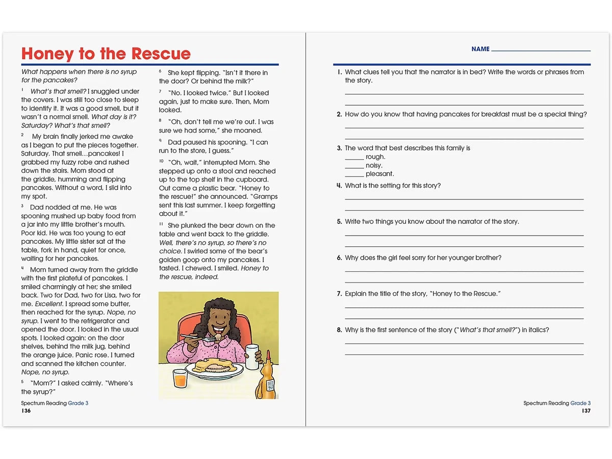 Spectrum® Reading Workbook - Gr. 3 - US 2508