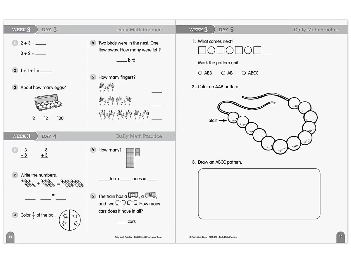 Daily Math Practice Workbook - Gr. 1 - US 6142