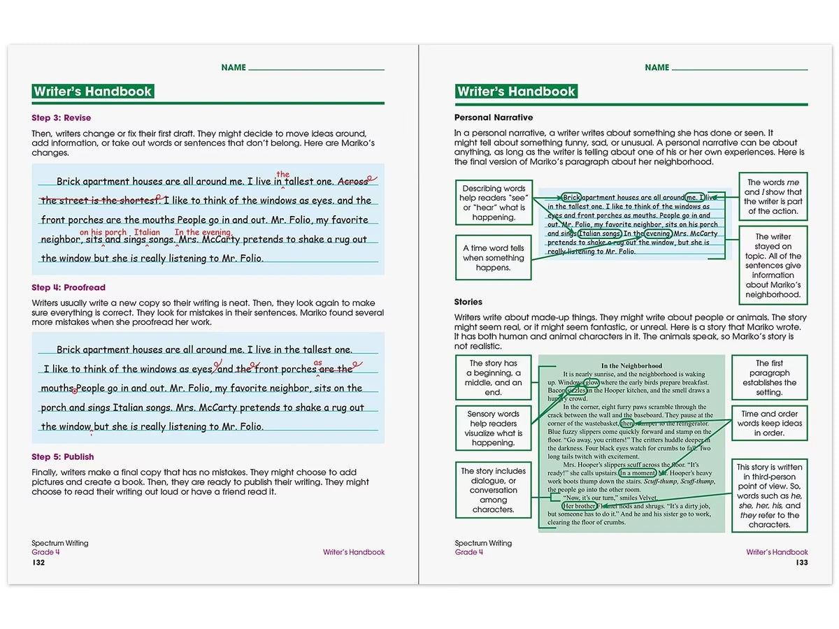 Spectrum® Writing Workbook - Gr. 4 - US 7247