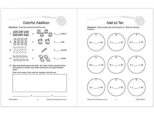Addition Workbook - US 5995