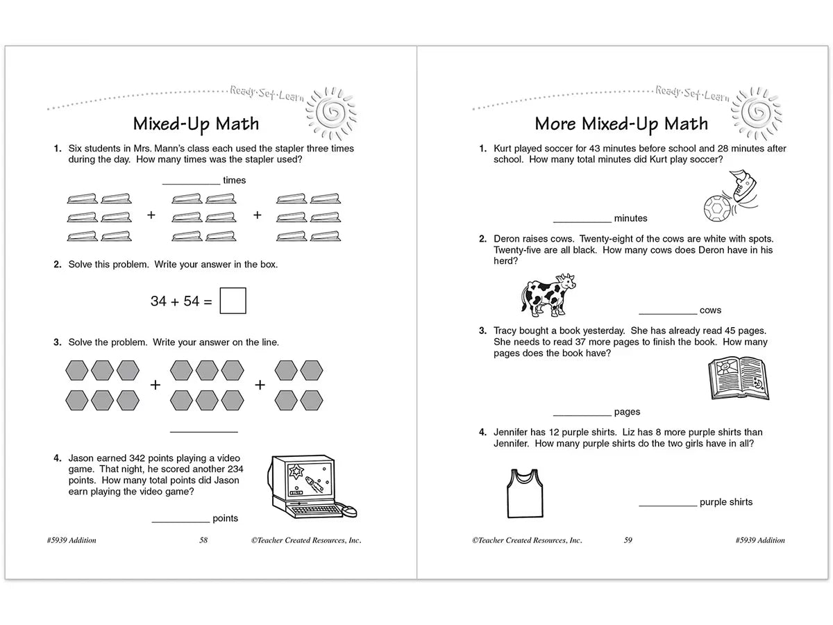 Addition Workbook - US 5995