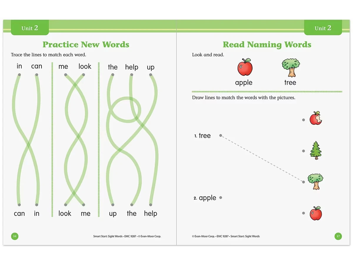 Sight-Words Smart Start Workbook - Pre-K - US 3941