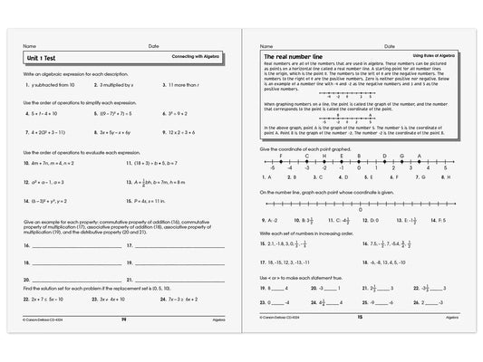 Algebra Success Workbook - US 1700