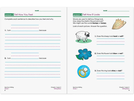 Spectrum® Writing Workbook - Gr. 1 - US 3025