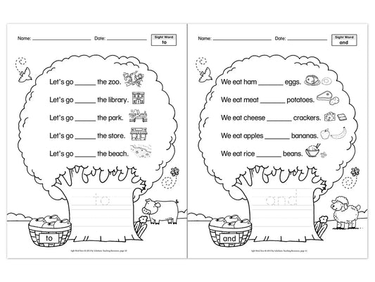 Sight-Word Trees Workbook - US 9535