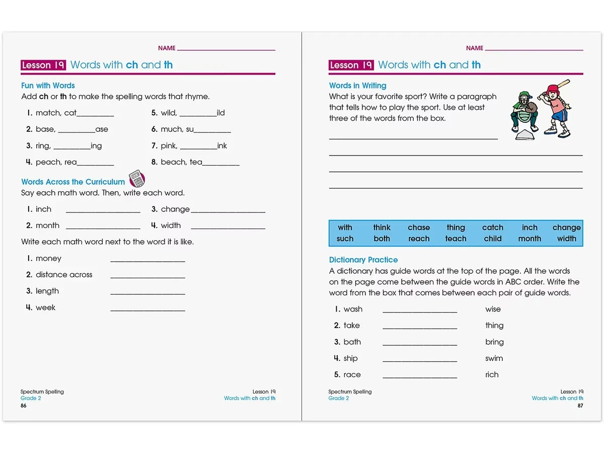 Spectrum® Spelling Workbook - Gr. 2 - US 7853