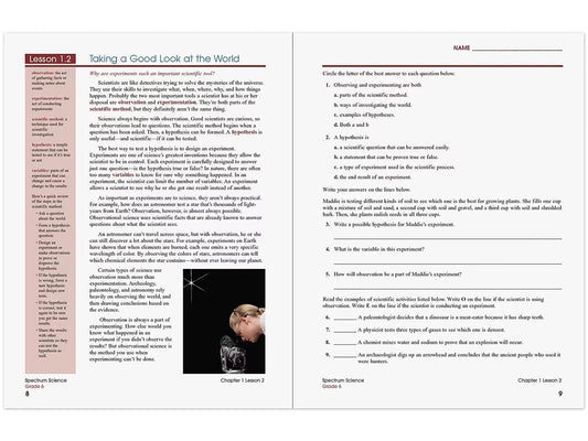 Spectrum® Science Workbook - Gr. 6 - US 7672