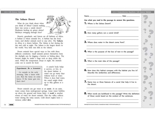 Comprehension Workbook - Gr. 3 - US 6908