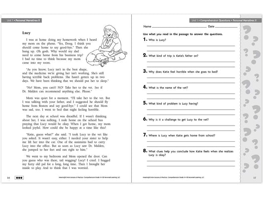 Comprehension Workbook - Gr. 4 - US 1706
