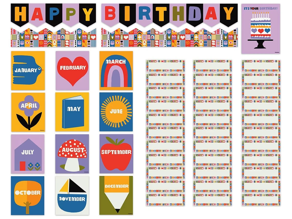 Lisa Congdon Birthday Bulletin Board Set - US 6328