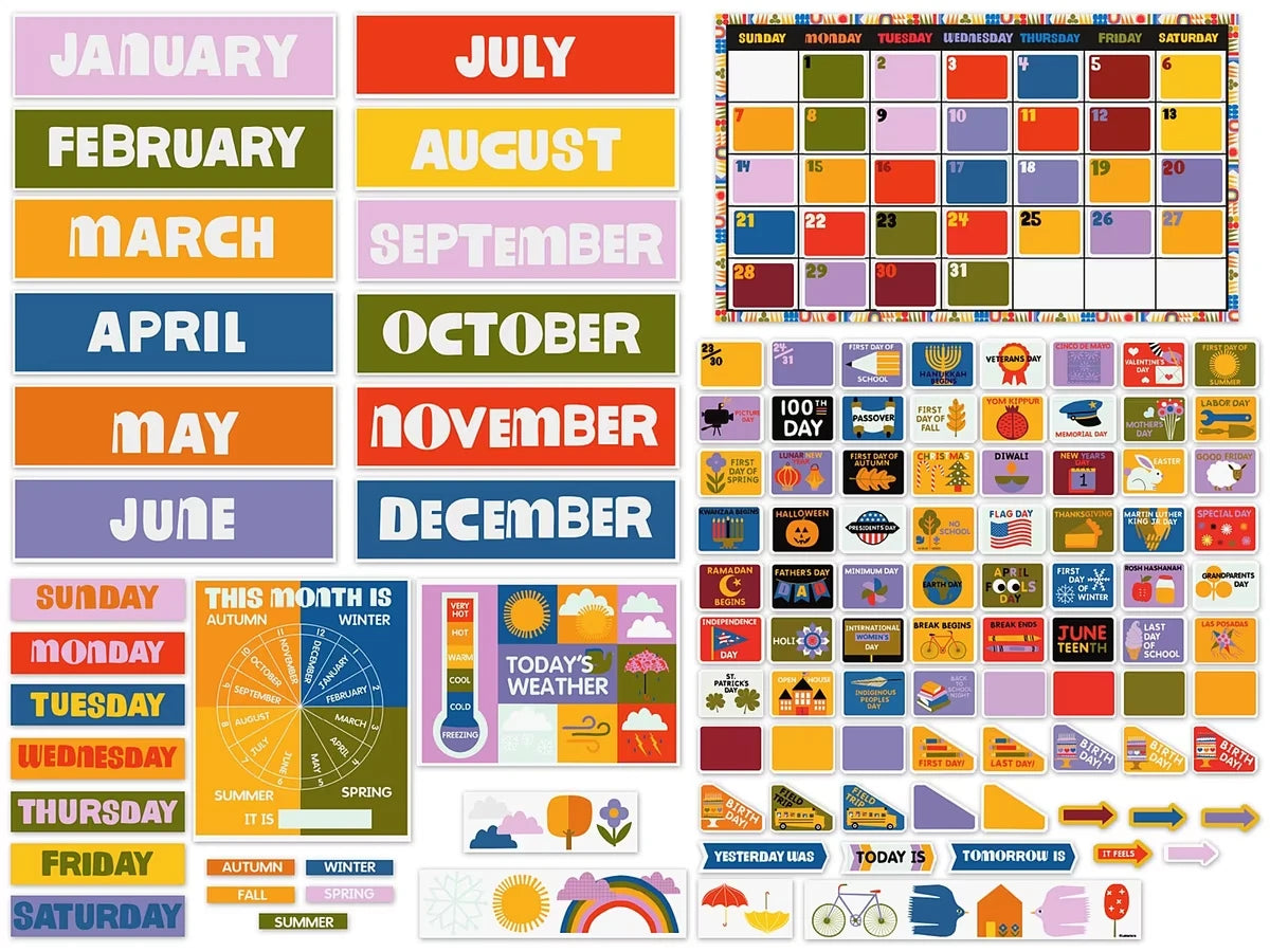 Lisa Congdon Calendar Bulletin Board Set - US 6316