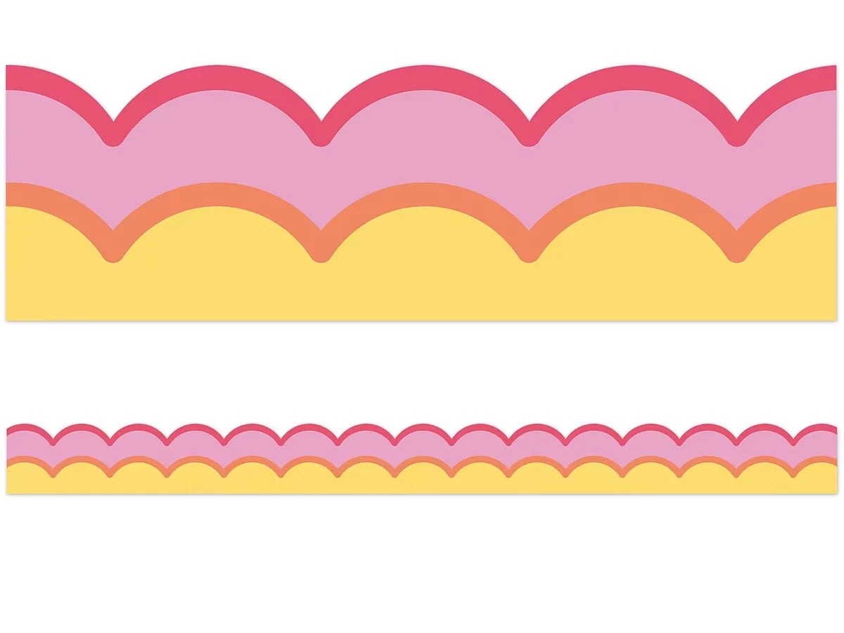 Retro Remix Warm Waves Scalloped Border - US 7298